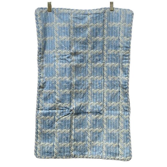 Blue Tapestry Pillow Sham Standard Size 20x30 Woven Jacquard Pillowcase - Picture 1 of 12